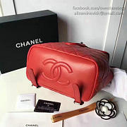 Fancybags Chanel Quilted Lambskin Backpack Red 170303 VS07838 - 3