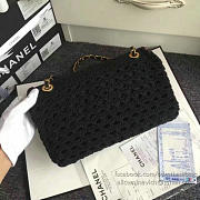 Fancybags Chanel Crochet Braid Flap Shoulder Bag Black A93680 VS09431 - 3