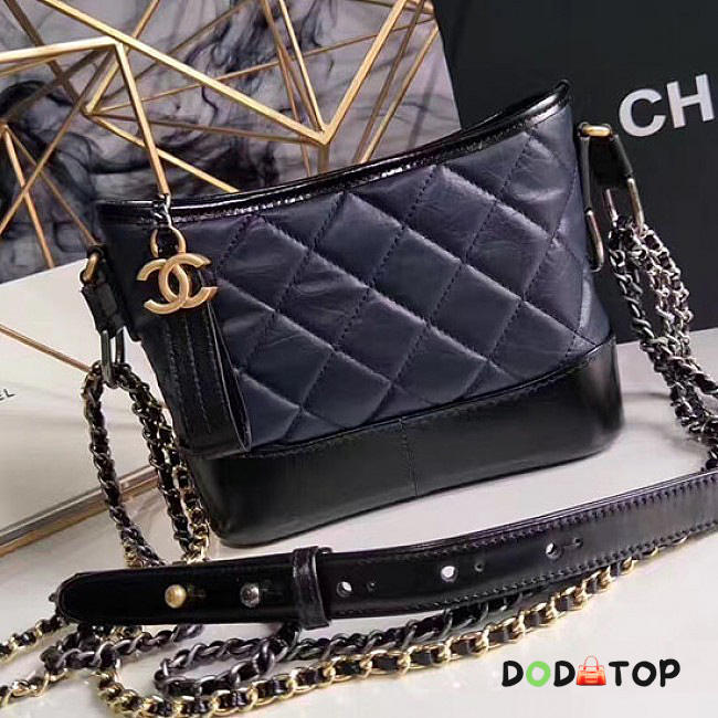 Fancybags Chanel Chanels Gabrielle Small Hobo Bag Navy Blue A91810 VS04090 - 1