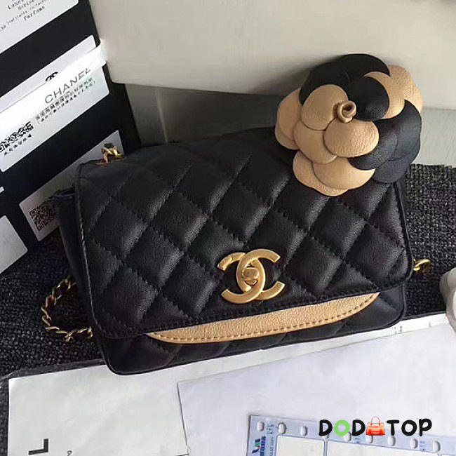 Fancybags Chanel Calfskin Camellia Waist Bag Black A91830 VS06486 - 1