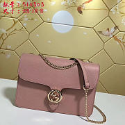 Fancybags Gucci GG Flap Shoulder Bag On Chain Pink 510303 - 1
