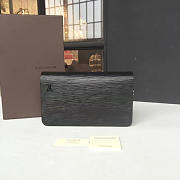 Fancybags Louis vuitton original epi leather zippy wallet M62304 black - 1