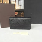 Fancybags Louis vuitton original epi leather zippy wallet M62304 black - 2