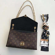 Fancybags Louis vuitton original monogram canvas pallas chain bag M41223 black - 4