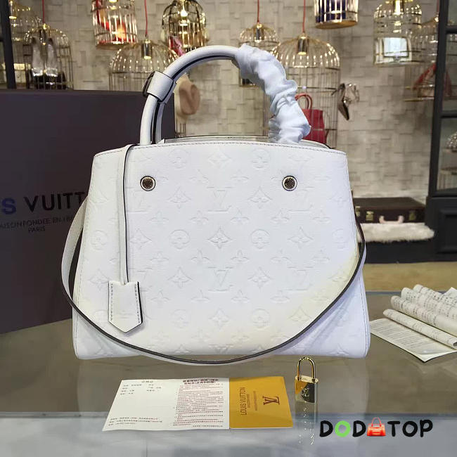 Fancybags Louis vuitton original monogram empreinte montaigne mm M41048 white - 1