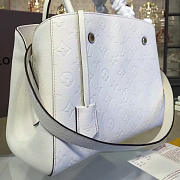 Fancybags Louis vuitton original monogram empreinte montaigne mm M41048 white - 5