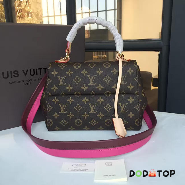 Fancybags Louis vuitton original monogram canvas cluny bb m42738 rose red - 1