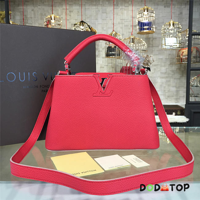 Fancybags Louis vuitton original taurillon leather capucines BB M94754 red - 1