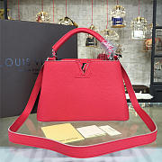 Fancybags Louis vuitton original taurillon leather capucines BB M94754 red - 1