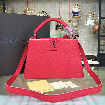 Fancybags Louis vuitton original taurillon leather capucines BB M94754 red
