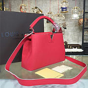 Fancybags Louis vuitton original taurillon leather capucines BB M94754 red - 5