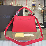 Fancybags Louis vuitton original taurillon leather capucines BB M94754 red - 4