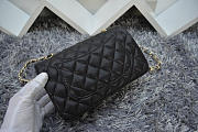 Fancybags CHANEL 1112 Black Size 20cm Caviar Leather Flap Bag With Gold / Silver Hardware - 2