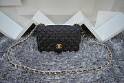 Fancybags CHANEL 1112 Black Size 20cm Caviar Leather Flap Bag With Gold / Silver Hardware - 3