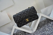 Fancybags CHANEL 1112 Black Size 20cm Caviar Leather Flap Bag With Gold / Silver Hardware - 5