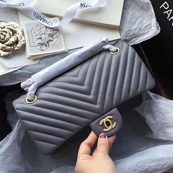 Fancybags Chanel 11.12 Flap Bag Grey