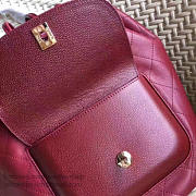 Fancybags Designer Chanel Calfskin and Caviar Backpack Burgundy A98235 VS02174 - 5