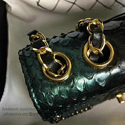 Fancybags Chanel Snake Leather Flap Shoulder Bag Green A98774 VS00273 - 5