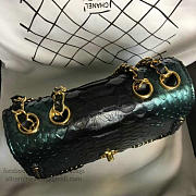 Fancybags Chanel Snake Leather Flap Shoulder Bag Green A98774 VS00273 - 4