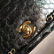 Fancybags Chanel Snake Leather Flap Shoulder Bag Green A98774 VS00273 - 3
