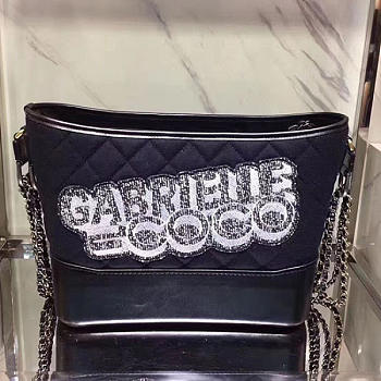 Fancybags Chanel Chanels Gabrielle Hobo Bag Blue & Black A93824 VS03651