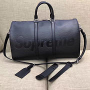 Fancybags  Louis vuitton original epi leahter supreme keepall bag 45 M41427 black - 1