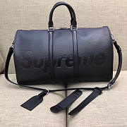 Fancybags  Louis vuitton original epi leahter supreme keepall bag 45 M41427 black - 2