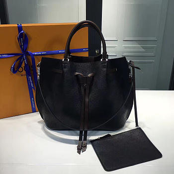 Fancybags louis vuitton original mahina leather girolata M54402 black