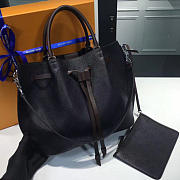 Fancybags louis vuitton original mahina leather girolata M54402 black - 3