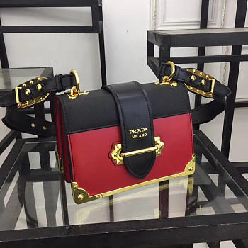 Fancybags Prada Cahier Bag 1BD045 Red