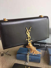 YSL KATE 99 WITH TASSEL BLACK LEATHER SIZE 24 CM - 6