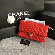 Fancybags Fashion Classic Chanel Lambskin Flap Shoulder Bag Red A01112 VS00699 - 3