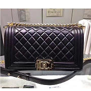 Fancybags Fashion Chanel Black Quilted Lambskin Medium Boy Bag Gold Hardware A67086 VS05222 - 1