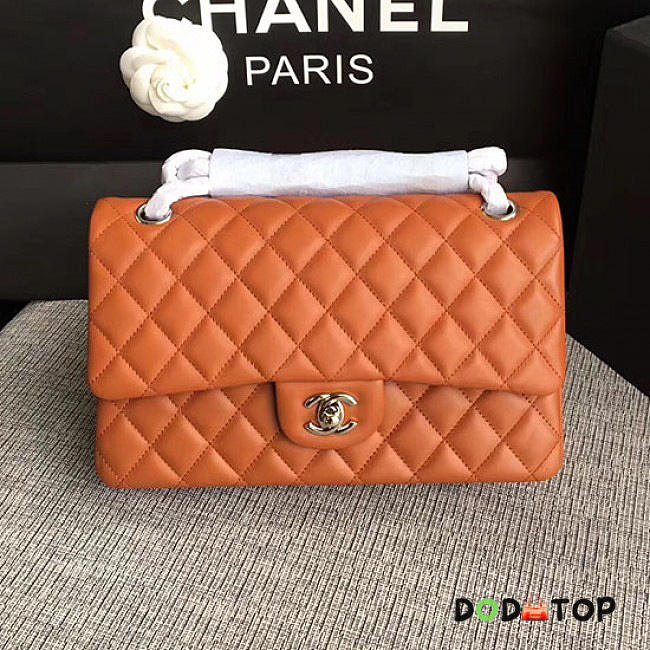 Fancybags Classic Chanel Lambskin Flap Shoulder Bag Orange A01112 VS04951 - 1
