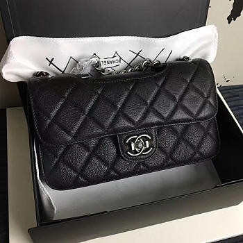 Fancybags Chanel Black Quilted Deerskin Perfect Edge Bag A14041 VS02205