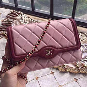 Fancybags Chanel Lambskin Mini Chain Purse Pink A81024 VS09425 - 1