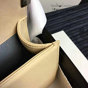 Fancybags Chanel Medium Chevron Lambskin Boy Bag Beige A13043 VS00767 - 6