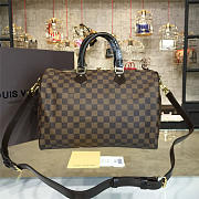 Louis vuitton original damier ebene speedy 35 N41366 - 4