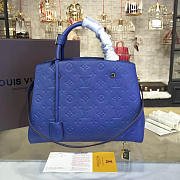 Fancybags Louis vuitton original monogram empreinte montaigne mm M41048 blue - 1