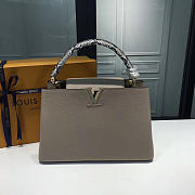 Fancybags Louis vuitton taurillon leather capucines MM M94702 light gray - 1