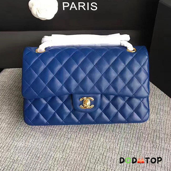 Fancybags Classic Chanel Lambskin Flap Shoulder Bag Blue A01112 VS05712 - 1