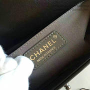 Fancybags Chanel Medium Chevron Lambskin Boy Bag White and Black A13044 VS04002 - 2