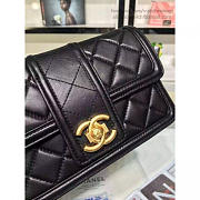 Fancybags Chanel Lambskin Small Chain Wallet Black A91365 VS00635 - 6