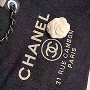 Fancybags Chanel Black Canvas Large Deauville Shopping Bag A68046 VS01592 - 2