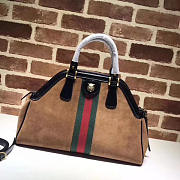 Fancybags GUCCI RE(BELLE) SUEDE MEDIUM TOP HANDLE BAG ‎516459 BROWN 2018 - 2