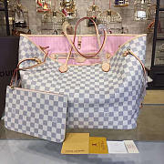 Fancybags Louis vuitton original damier azur neverfull GM N41604 pink - 1