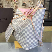 Fancybags Louis vuitton original damier azur neverfull GM N41604 pink - 4