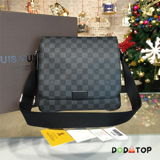 Fancybags Louis vuitton original damier graphite district bag pm N41260 - 1