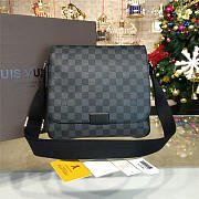 Fancybags Louis vuitton original damier graphite district bag pm N41260 - 1