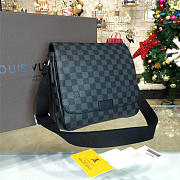 Fancybags Louis vuitton original damier graphite district bag pm N41260 - 3